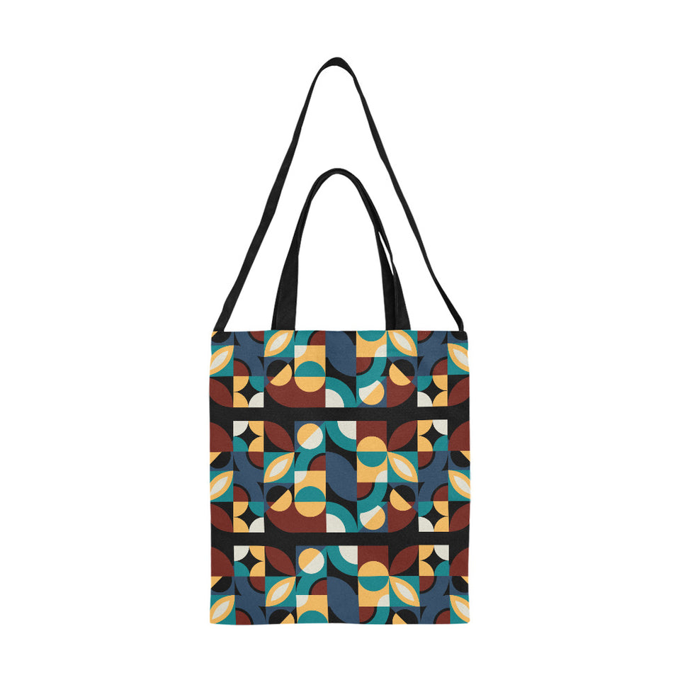 Canvas Tote Bag colorful mosaic /Medium