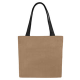 Canvas Tote Bags green circle - camel brown color  (Set of 2)