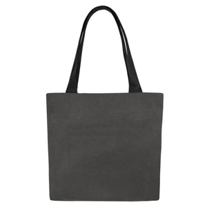 Canvas Tote Bags  black with white vortex  (Set of 2)
